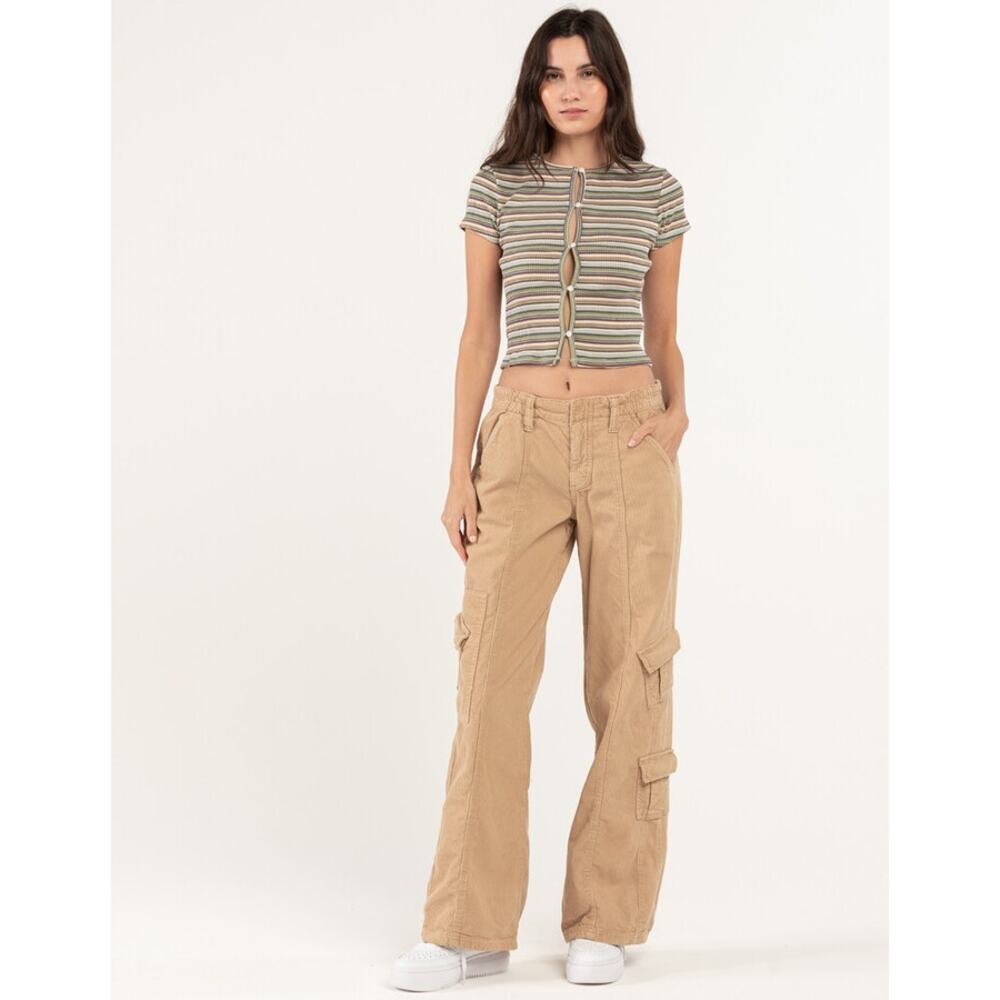 Women's BDG Urban Outfitters Y2K Cargo Khaki Corduroy cargo pants. Size XS